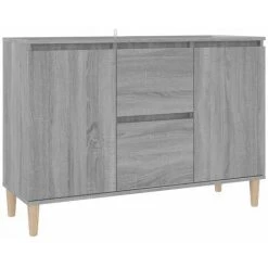 LangRay Meubles Buffet Sonoma Gris 103,5x35x70 Cm Bois D'ingénierie -Buffet et enfilade Soldes 68280432 2