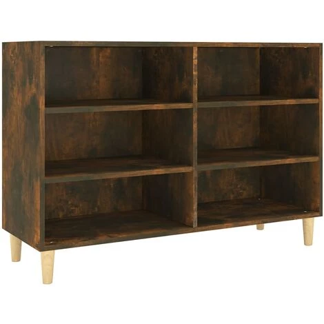 LangRay Meubles Buffet Chêne Fumé 103,5x35x70 Cm Aggloméré 2 LangRay Meubles Buffet Chêne Fumé 103,5x35x70 Cm Aggloméré – Image 2