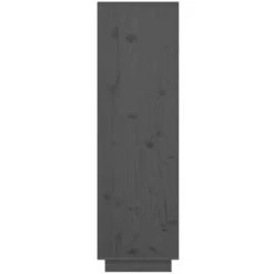 LangRay Meubles Buffet Gris 38x35x117 Cm Bois Massif De Pin -Buffet et enfilade Soldes 68281085 4
