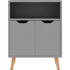 NINGX Buffet De Cuisine, Armoire Avec Portes Et étagère Pour Salon, Cuisine, Couloir, Style Scandinave, Aggloméré 60x30x72cm -Buffet et enfilade Soldes 68316861 3