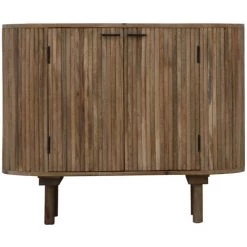 DRAWER Buffet Arrondi 2 Portes En Bois L100cm - Kélibia - Couleur - Bois