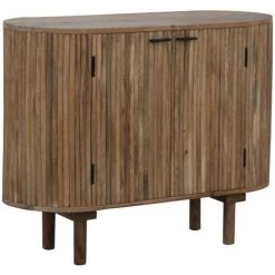 DRAWER Buffet Arrondi 2 Portes En Bois L100cm - Kélibia - Couleur - Bois -Buffet et enfilade Soldes 68582066 3