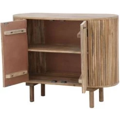 DRAWER Buffet Arrondi 2 Portes En Bois L100cm - Kélibia - Couleur - Bois -Buffet et enfilade Soldes 68582066 4
