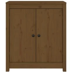 Buffet Marron Miel 70x35x80 Cm Bois Massif De Pin VidaXL - Brun -Buffet et enfilade Soldes 68612010 4