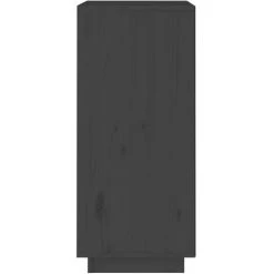 Buffet Gris 38x35x80 Cm Bois De Pin Massif VidaXL - Gris -Buffet et enfilade Soldes 68612012 5