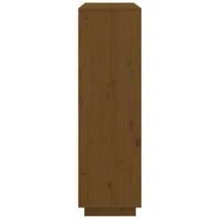 Buffet Marron Miel 110,5x35x117 Cm Bois Massif De Pin VidaXL - Brun -Buffet et enfilade Soldes 68612013 4