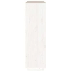 Buffet Blanc 110,5x35x117 Cm Bois Massif De Pin VidaXL - Blanc 8 Buffet Blanc 110,5x35x117 Cm Bois Massif De Pin VidaXL - Blanc -Buffet et enfilade Soldes 68838551 4