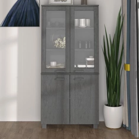 DOC&ET² Buffet Bois Massif De Pin Gris Foncé - Gris 1 DOC&ET² Buffet Bois Massif De Pin Gris Foncé - Gris