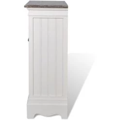 VidaXL Armoire 2 Portes Et 1 Tiroir Blanc Bois - Blanc 9 VidaXL Armoire 2 Portes Et 1 Tiroir Blanc Bois - Blanc -Buffet et enfilade Soldes 733047 5