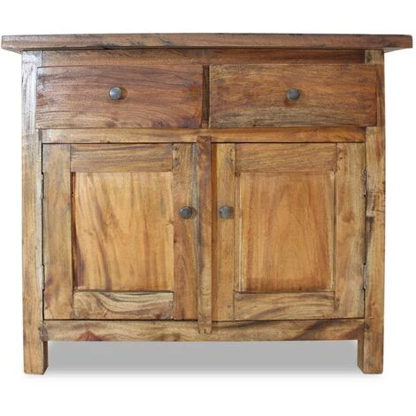 VidaXL Buffet Bois De Récupération Massif 75 X 30 X 65 Cm - Brun 4 VidaXL Buffet Bois De Récupération Massif 75 X 30 X 65 Cm - Brun – Image 4