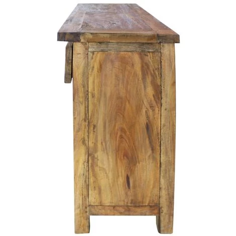 VidaXL Buffet Bois De Récupération Massif 75 X 30 X 65 Cm - Brun 5 VidaXL Buffet Bois De Récupération Massif 75 X 30 X 65 Cm - Brun – Image 5