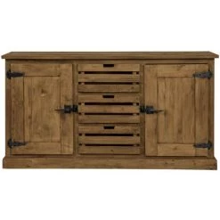 RENDEZ VOUS DéCO Buffet Ottawa En Bois 2 Portes 3 Tiroirs - Marron