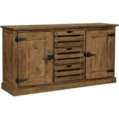 RENDEZ VOUS DéCO Buffet Ottawa En Bois 2 Portes 3 Tiroirs - Marron -Buffet et enfilade Soldes 7931343 4