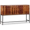 VidaXL Buffet Bois Massif De Sesham 120 X 30 X 80 Cm - Brun