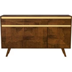 RENDEZ VOUS DéCO Buffet Tripoli En Bois Détails Dorés - Marron