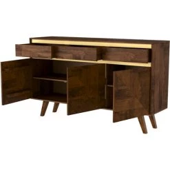 RENDEZ VOUS DéCO Buffet Tripoli En Bois Détails Dorés - Marron -Buffet et enfilade Soldes 8933759 5