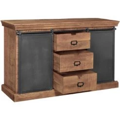 RENDEZ VOUS DéCO Buffet Tabuk En Bois De Manguier - Marron -Buffet et enfilade Soldes 8933763 4