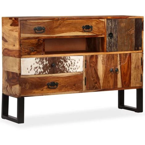 Buffet 115x30x80 Cm Bois Massif De Sesham VidaXL 1 Buffet 115x30x80 Cm Bois Massif De Sesham VidaXL