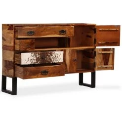 Buffet 115x30x80 Cm Bois Massif De Sesham VidaXL 7 Buffet 115x30x80 Cm Bois Massif De Sesham VidaXL -Buffet et enfilade Soldes 8997731 3