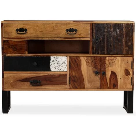 Buffet 115x30x80 Cm Bois Massif De Sesham VidaXL 4 Buffet 115x30x80 Cm Bois Massif De Sesham VidaXL – Image 4