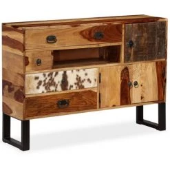 Buffet 115x30x80 Cm Bois Massif De Sesham VidaXL 9 Buffet 115x30x80 Cm Bois Massif De Sesham VidaXL -Buffet et enfilade Soldes 8997731 5