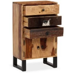 VidaXL Buffet Bois Massif De Sesham 50 X 30 X 86 Cm - Brun -Buffet et enfilade Soldes 8997734 3