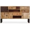 Buffet 140x30x80 Cm Bois Massif De Manguier VidaXL