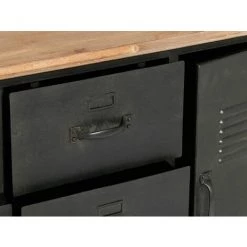 Commode Torof Esprit Récup - Atmosphera - Noir 6 Commode Torof Esprit Récup - Atmosphera - Noir -Buffet et enfilade Soldes 9359454 3