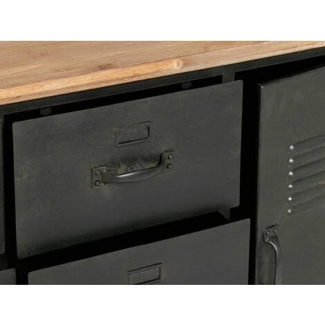 Commode Torof Esprit Récup - Atmosphera - Noir 3 Commode Torof Esprit Récup - Atmosphera - Noir – Image 3