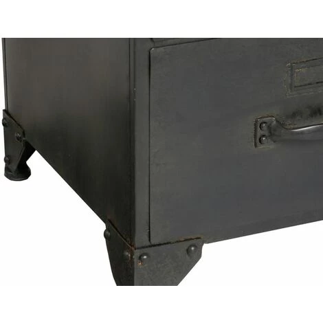 Commode Torof Esprit Récup - Atmosphera - Noir 4 Commode Torof Esprit Récup - Atmosphera - Noir – Image 4